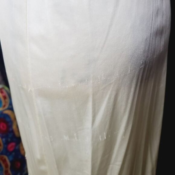 Vintage  Ivory Lace Applique Half Skirt Slip - Picture 6 of 16